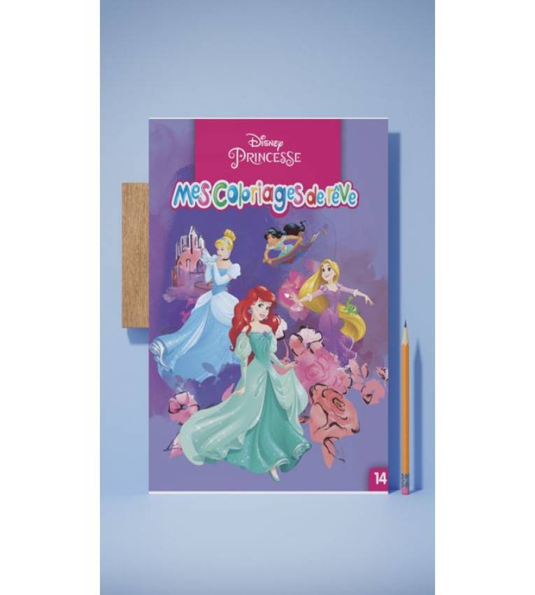 Pack de 4 Livres Educatif de Coloriage Filles avec 6 Crayons de Couleurs Gratuit